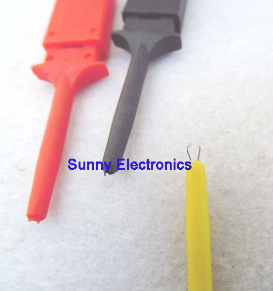 30pcs/lot hook test Grabber SMD IC Test Probe Hook Clip for Multimeter Test hook
