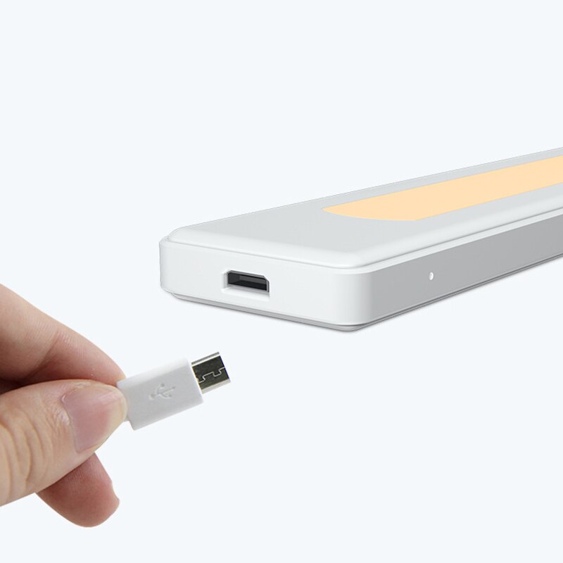 Ultra-Thin PIR Motion Sensor LED Cabinet Light USB Charge Multifunction Wall Lamp for Kitchen/Wardrobe/Closet