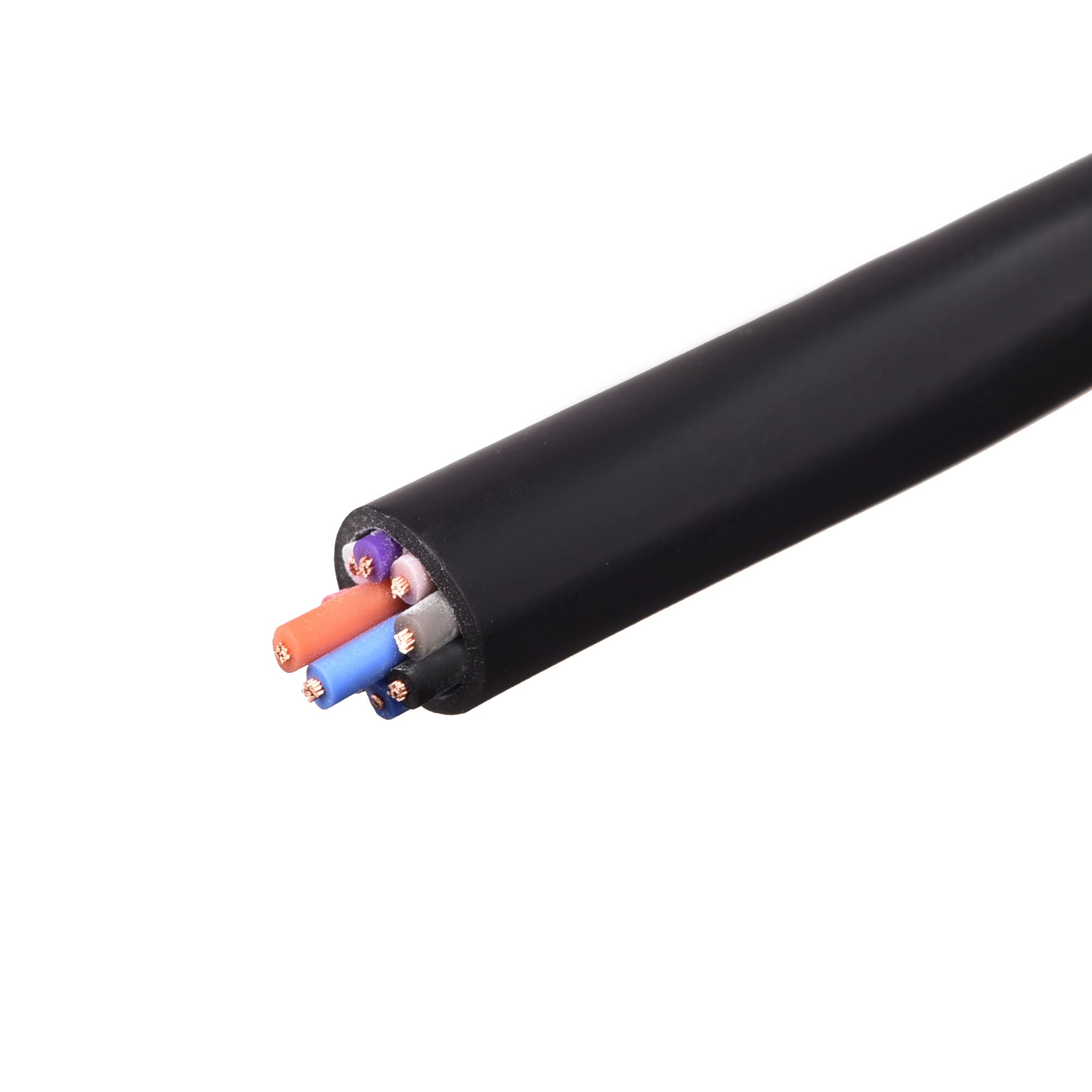 Uxcell Extension Wire Power Cable Copper Conductor 10 Core 22 AWG 9.5ft Black, Pack of 1