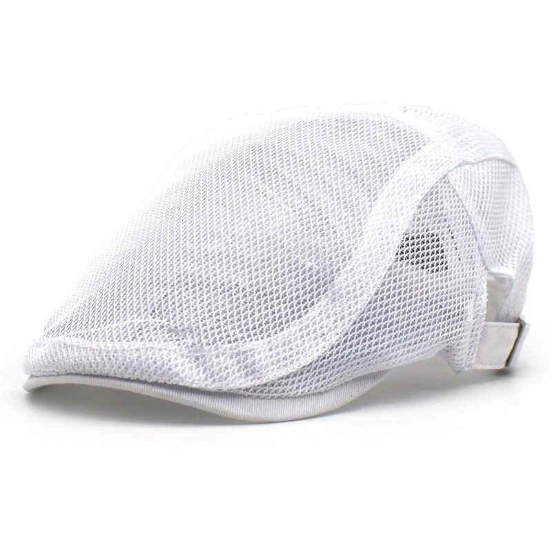 Moda berretto strillone berretto ottagonale in maglia traspirante cappello estivo cappelli piatti regolabili per uomo cappellini sportivi in cappelli estivi