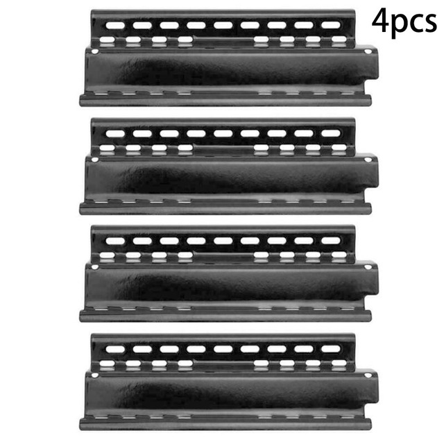 4pcs Stainless Steel Shield Tent BBQ Gas Grill Replacement Heat Plate Stainless Steel Heat Plate Shield Barbeque Grill BBQ Acce: XH00122