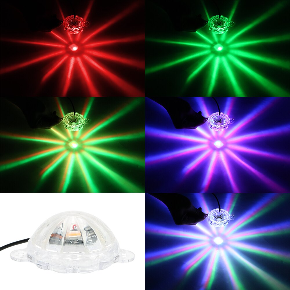 Flash stroboscopique LED pour motos, lumière d&#39;ambiance, éclairage pour châssis, DC 12V: colorful light