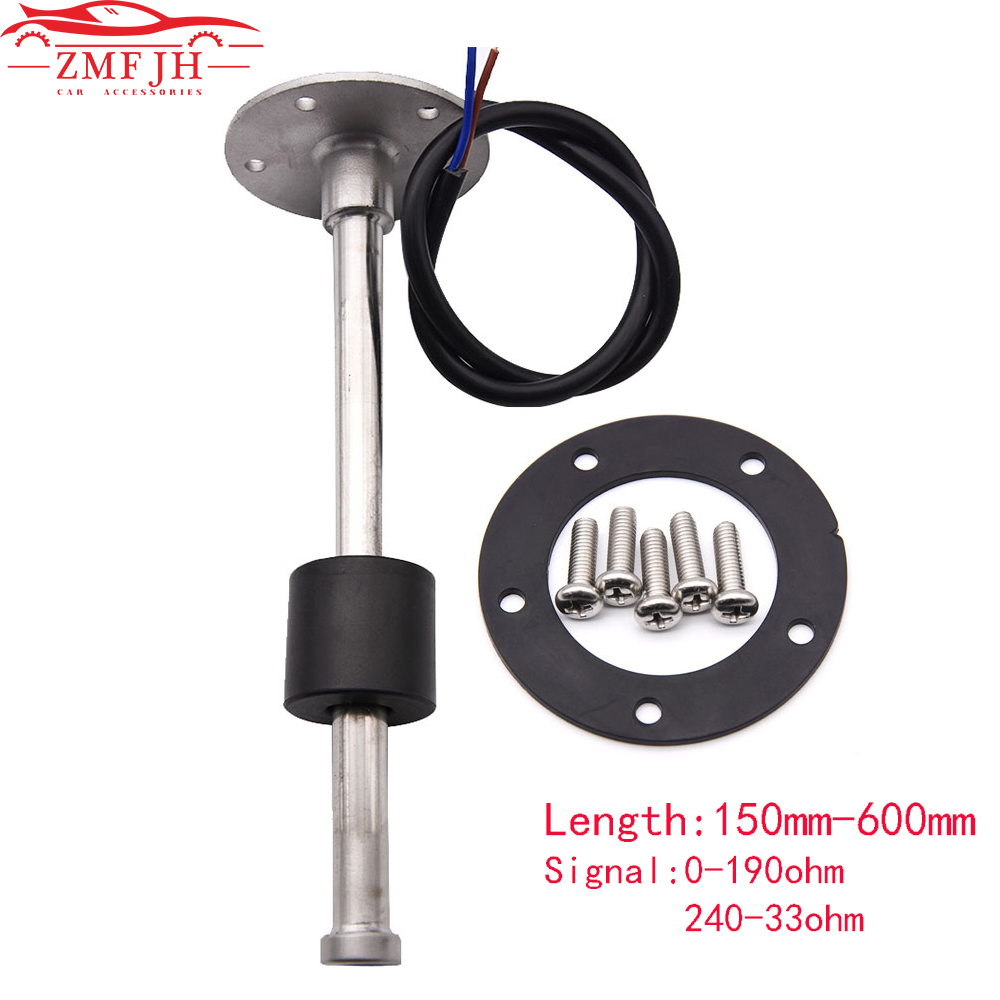 Marine Boat Car Fuel Sender Unit Water Level Sensors Fit For 0-190ohm 240-33ohm Fuel Level Sensor 150mm 200mm 250mm 300mm 350mm