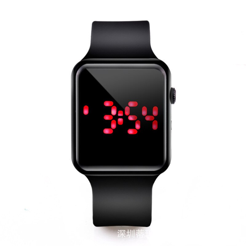 Kids Watches A Popular Sports Silicone Led Band, Watches Square and Fashionable Electronic Students Children Watch: 1