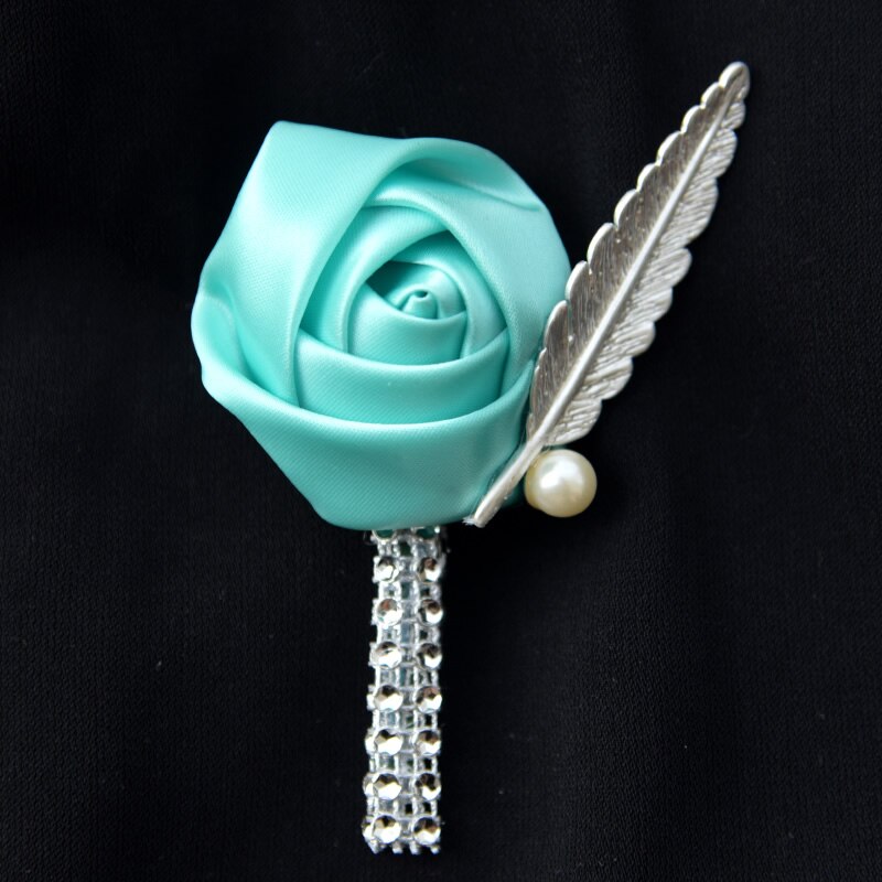 Kyunovia Blume Revers Pin Mens Hochzeit Blume Im Knopfloch Handgemachte Hochzeit Brosche Blume Im Knopfloch Knopfloch Grooms Boutonnieres FE55: Color 17