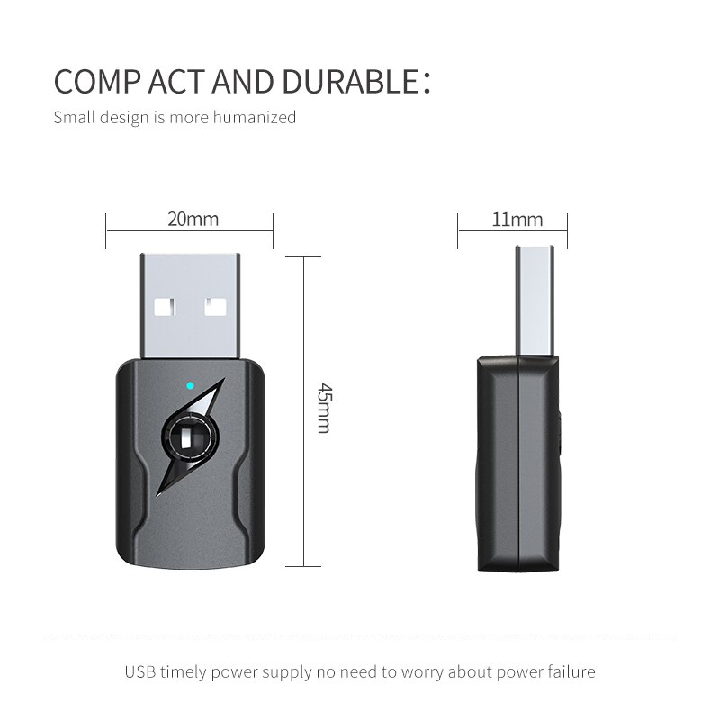 PC Adapter Bluetooth Receiver Transmitter Bluetooth Dongle USB Wireless USB Bluetooth Adapter 5.0 for Computer Bluetooth 5.0