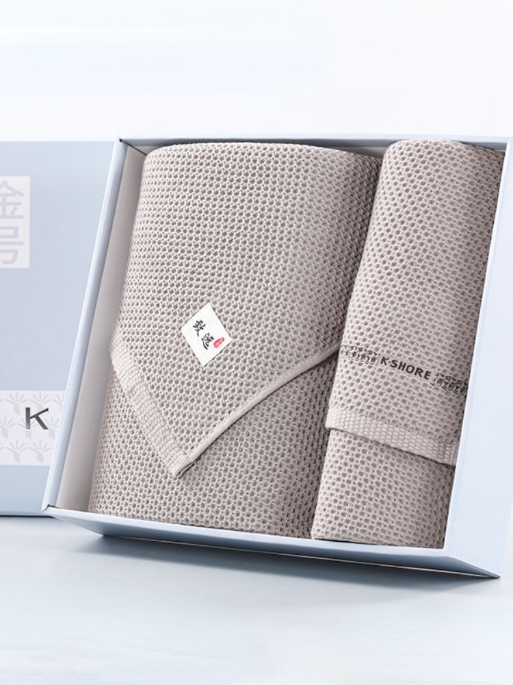 Wrap Dress Bath Towel Set Absorbent Hair Face Hand Cotton Soft Gym Quick Dry Hotel Towel Bathroom Toallas Household Goods 50: grey