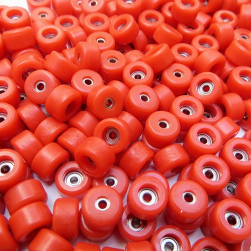 4 Pcs/Set Urethane Bearing Wheels for Wooden Fingerboard