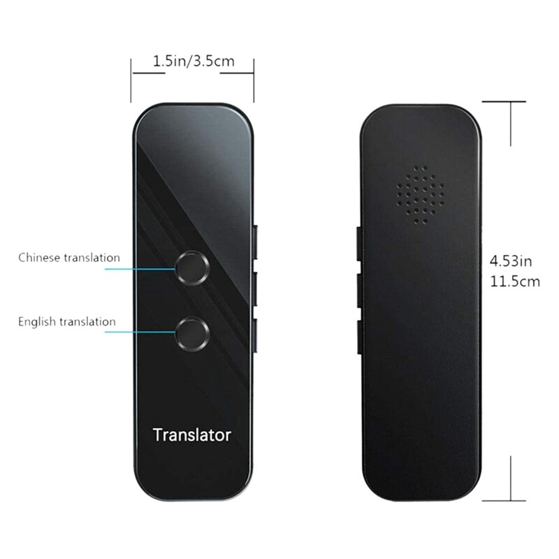 Portable G6 Smart Voice Speech Translator Two-Way Real Time 70 Multi-Language Translation for Learning Travelling Business Meet