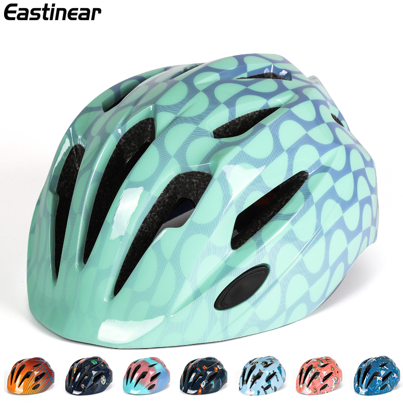 Eastinear-Children's Safety Helmet Cartoon Sports Cycling Balance Car Skateboard Protection One-piece Cycling Helmet