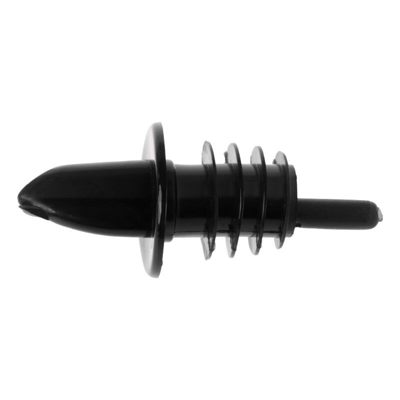 Plastic Liquor Spirit Wine Bottle Pour Free Flow Pourer Stopper Cocktail Drinks: black