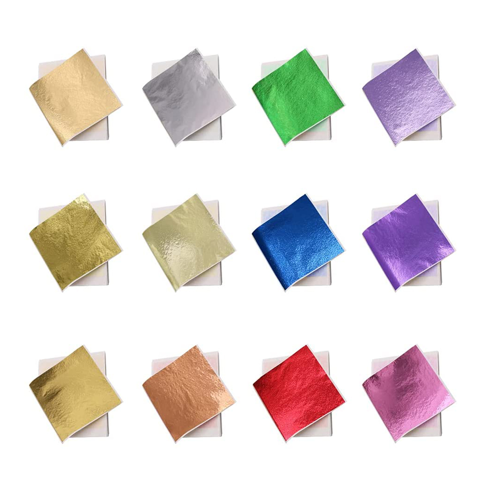 10 Stck Gold Folie Papier DIY Nagel Gold Blatt Blätter Malerei Gold Blatt Papier Harz Dekoration Gold-überzogene Möbel Gold Folie