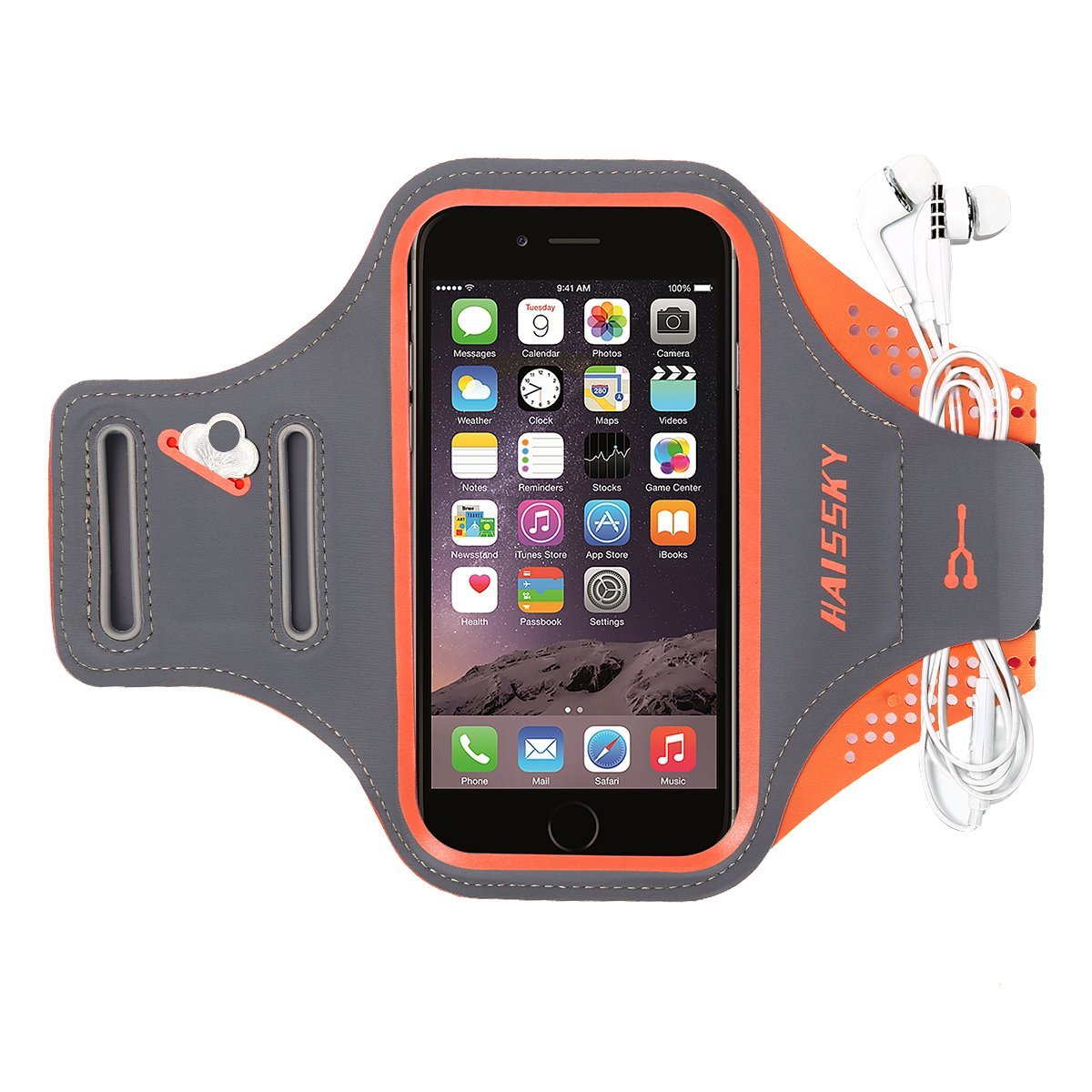 HAISSKY-brazalete deportivo para correr, para iPhone 11 Pro X XS Max XR 8 7 6 Plus, funda de teléfono con pantalla táctil para Samsung S20 S10 S9