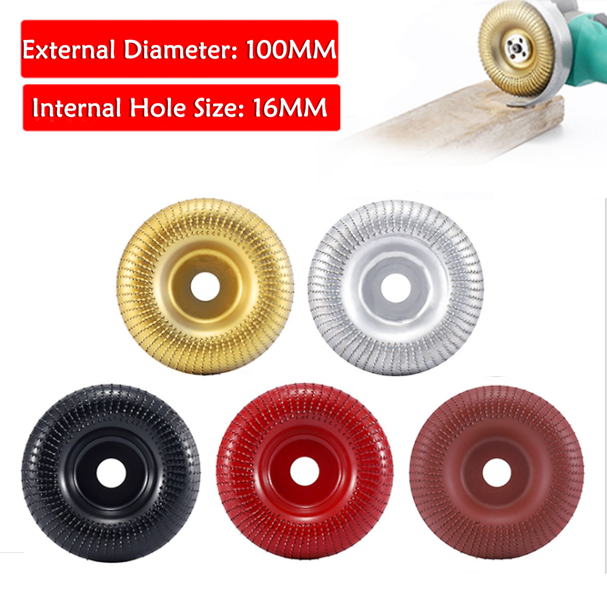 100 Mm Dia 4 "Flap Disc Slijpschijf Haakse Slijper Schurende Disc Schuren Carving Tool Metal Polijsten Houtwerk Multi gekleurde
