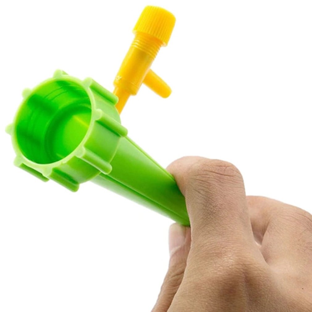 Automatic watering device with on-off control valve adjustable water flow water seeker drip irrigation