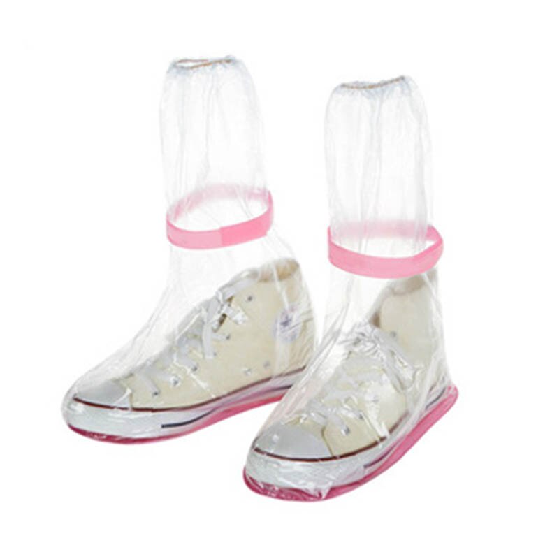 Cubierta zapatos a prueba de agua transparente Protector de zapatos Unisex PVC reutilizable Botas de lluvia cubre accesorios de lluvia 1 par: L