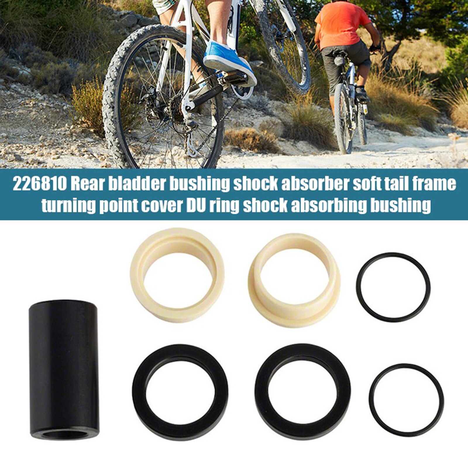 Bague d&#39;amortisseur de vélo vtt, Tube de matériel de montage de vélo 6mm 8mm 10mm