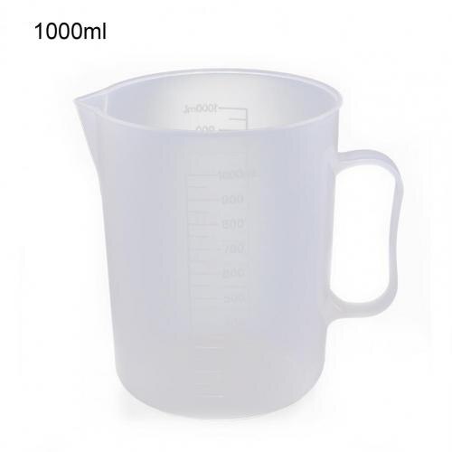 50/100/250/500/1000ml Measuring Cup Clear Plastic Measuring Cup Jug Pour Spout With Handle Liquid Pitcher with Kitchen Tool: 1000ml