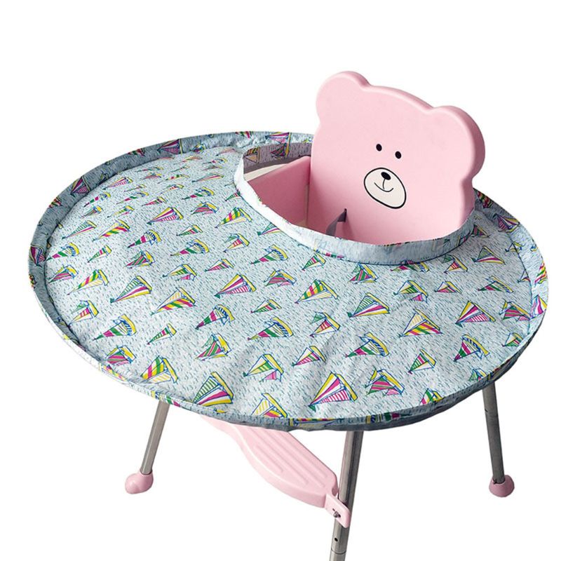 Baby fodring tallerken høj stol betræk forhindrer spædbarn mad og legetøj falder på gulvpude til restaurant og hjem