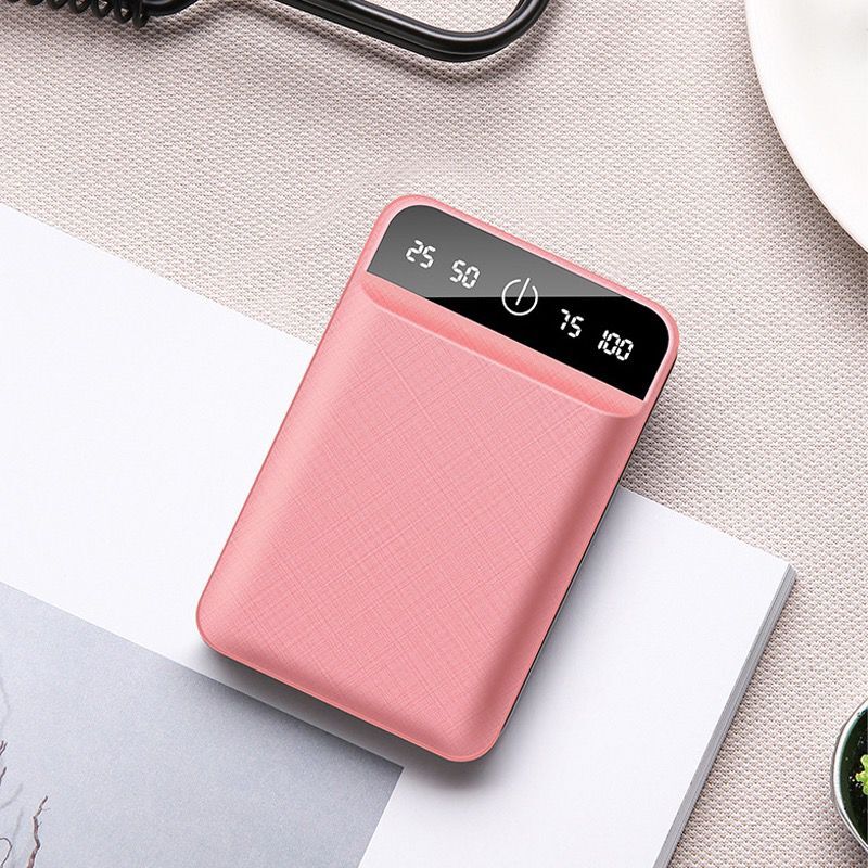 Power Bank 20000mAh Dual USB batteria esterna per telefono cellulare carica rapida per iphone xiaomi mi caricabatterie portatile mini PowerBank: Pink