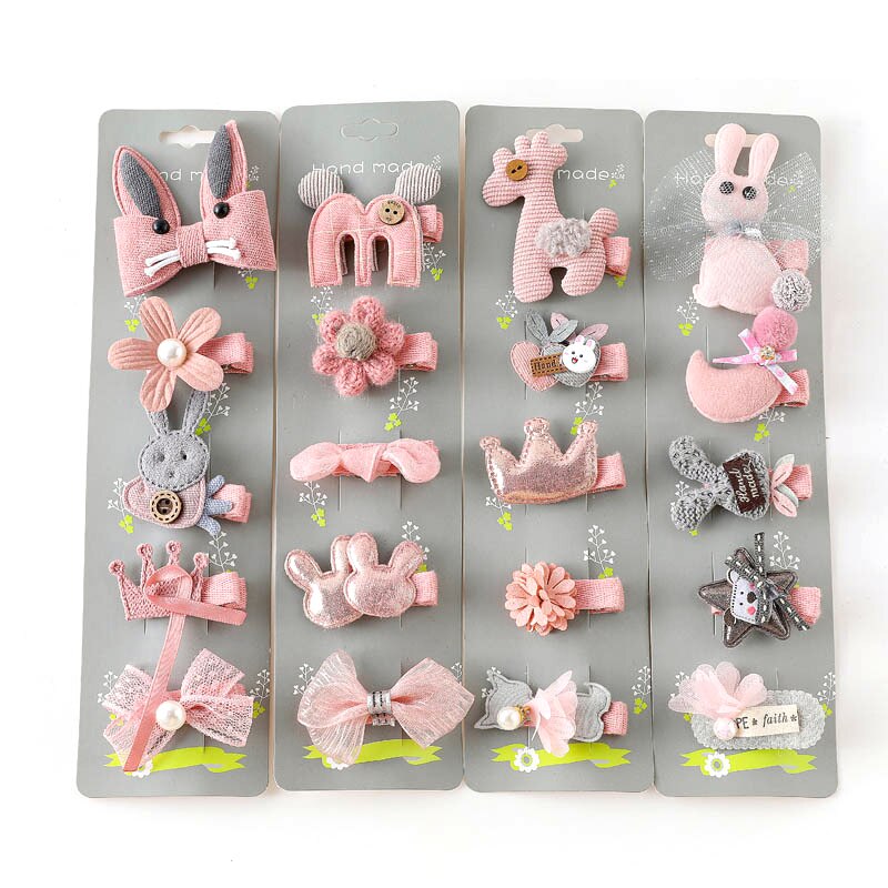 Conjunto de accesorios para el cabello para niña, horquillas para el pelo con lazo de princesa para niña, pasadores para el pelo de Color caramelo, 1 juego