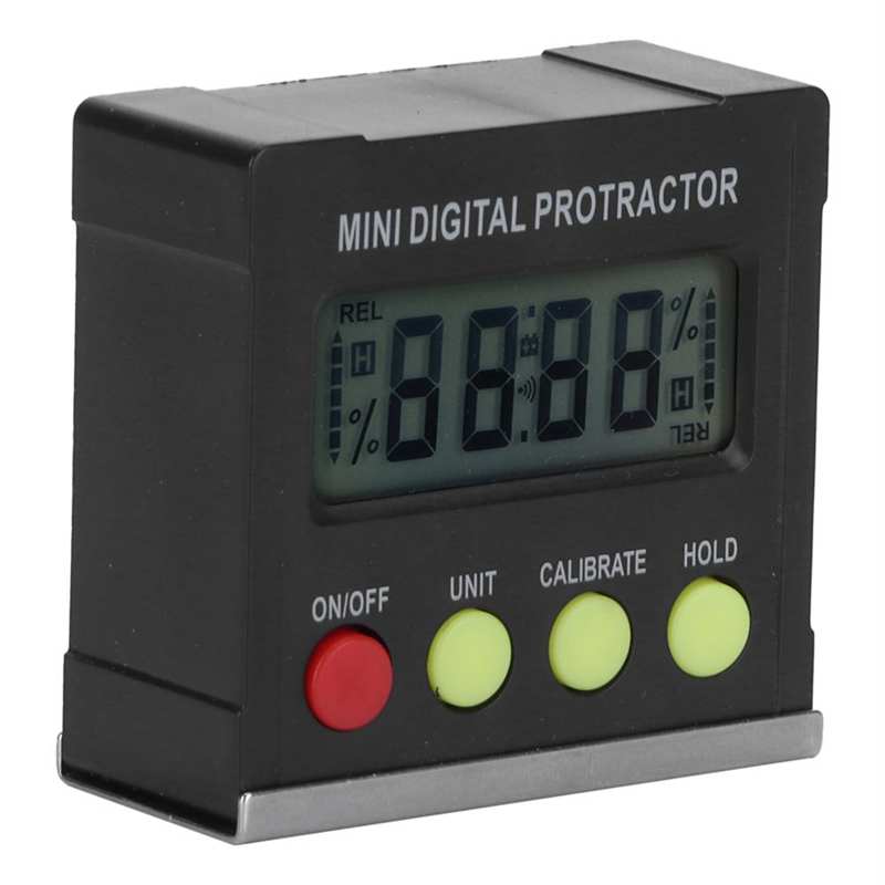 Electronic Level and Angle Gauge Digital Protractor Inclinometer Magnetic Digital Angle Gauge Angle Finder Battery Powered for