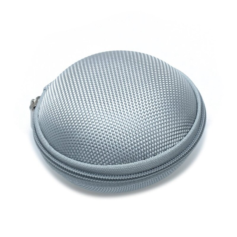 Mini tas portemonnee voor koptelefoon canvas grijze kleur: Default Title