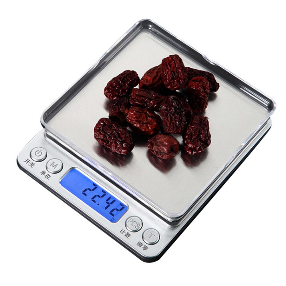 Balança eletrônica digital lcd 3kg/0.1g, usb, balança de pesagem para joias, gramas de joias de alta precisão, balança de peso para cozinha