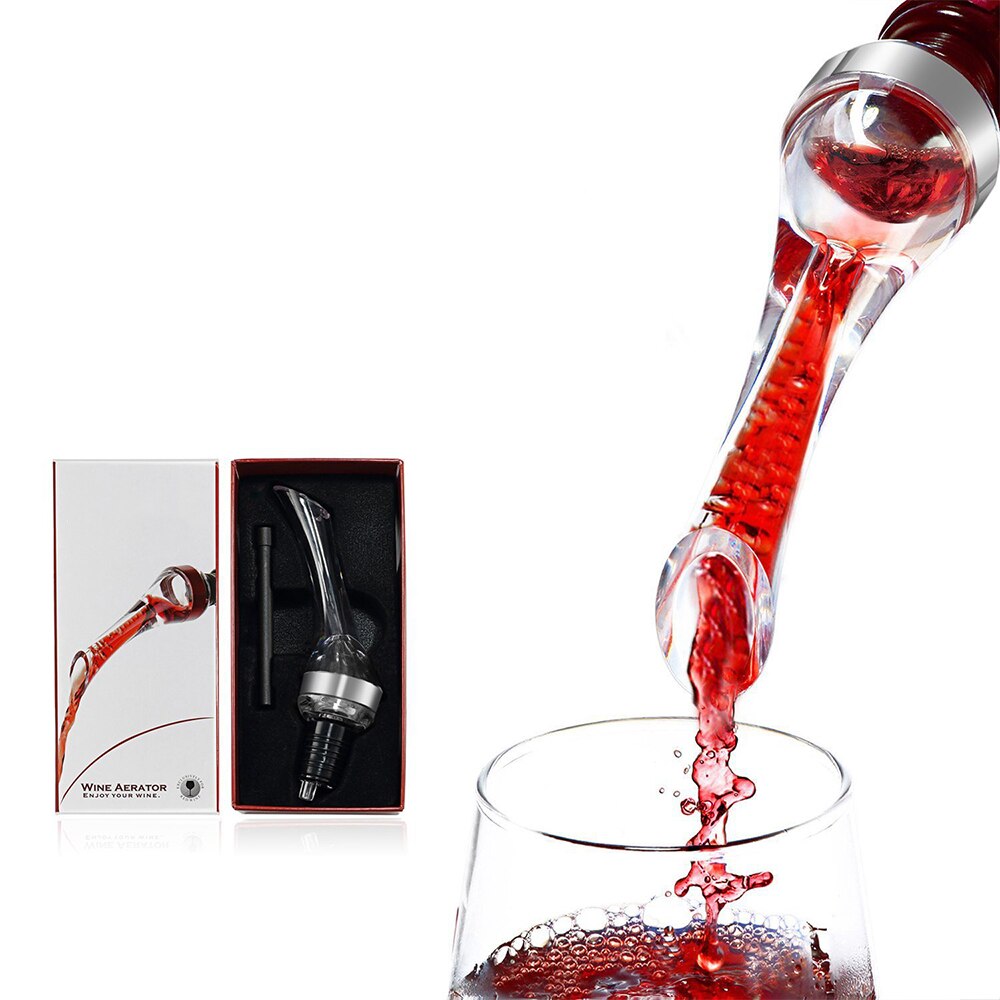 Rode Wijn Decanter Beluchten Schenker Tuit Wijn Beluchter Quick Beluchten Gieten Tool Pomp Draagbare Filter Bar Keuken Gadget
