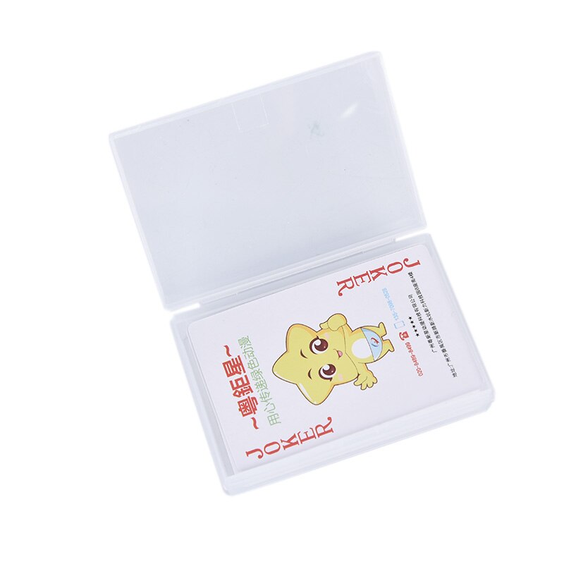 2 stk plastkasse spillekort beholder opbevaringskasse poker spil kortskab