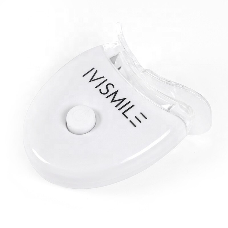 Dentes clareamento accelerator luz aprovado a pilhas led dentes branqueamento kit led luz siliconemoldable bandejas