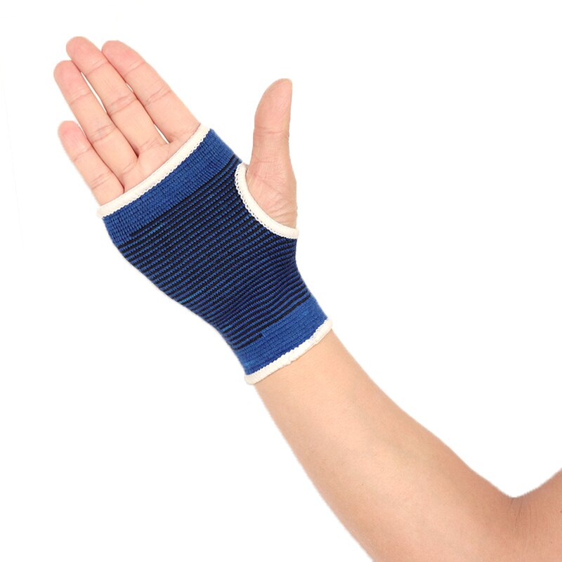 1 pz Palm Support Wristband Knit riscaldamento basket polso proteggi marchio chainoco braccialetti sportivi professionali bracciale da polso blu