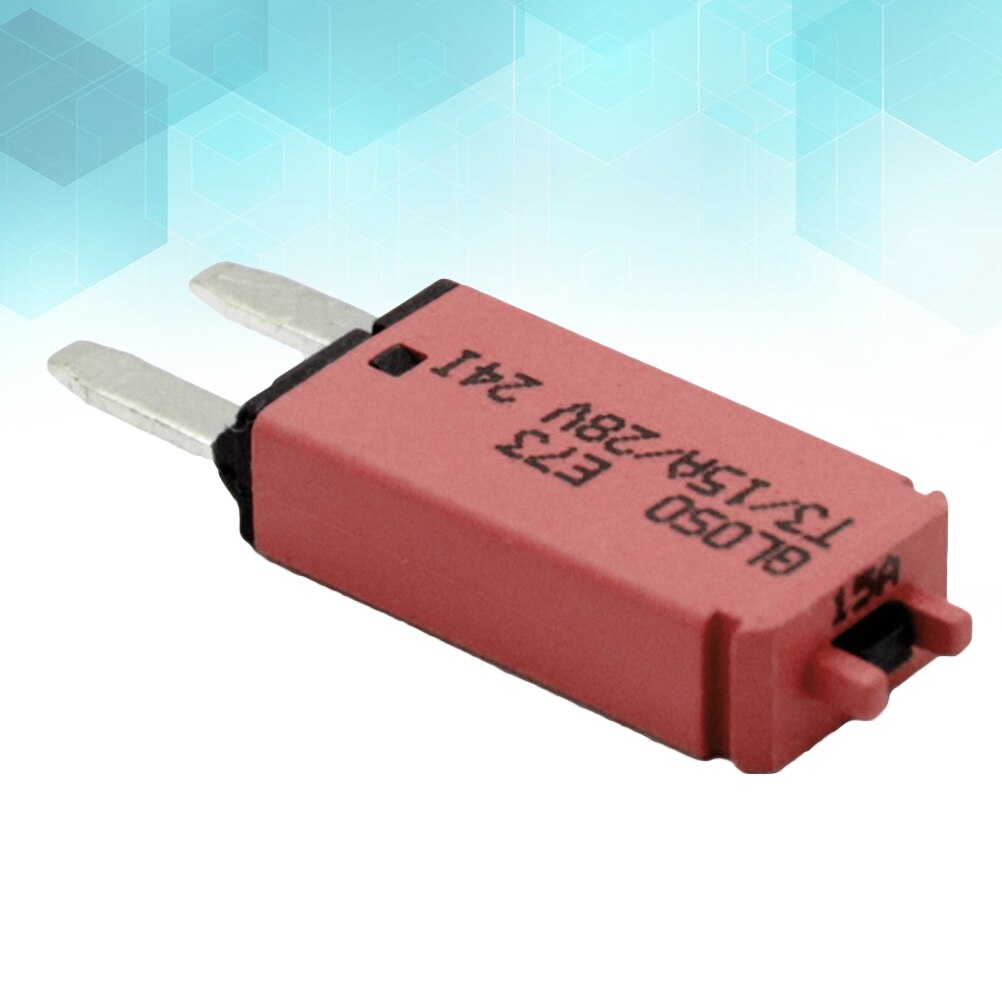 12V 24V 15A Reset Standard Fuse DC Circuit Breaker Trip Fuses for Car: picture 2