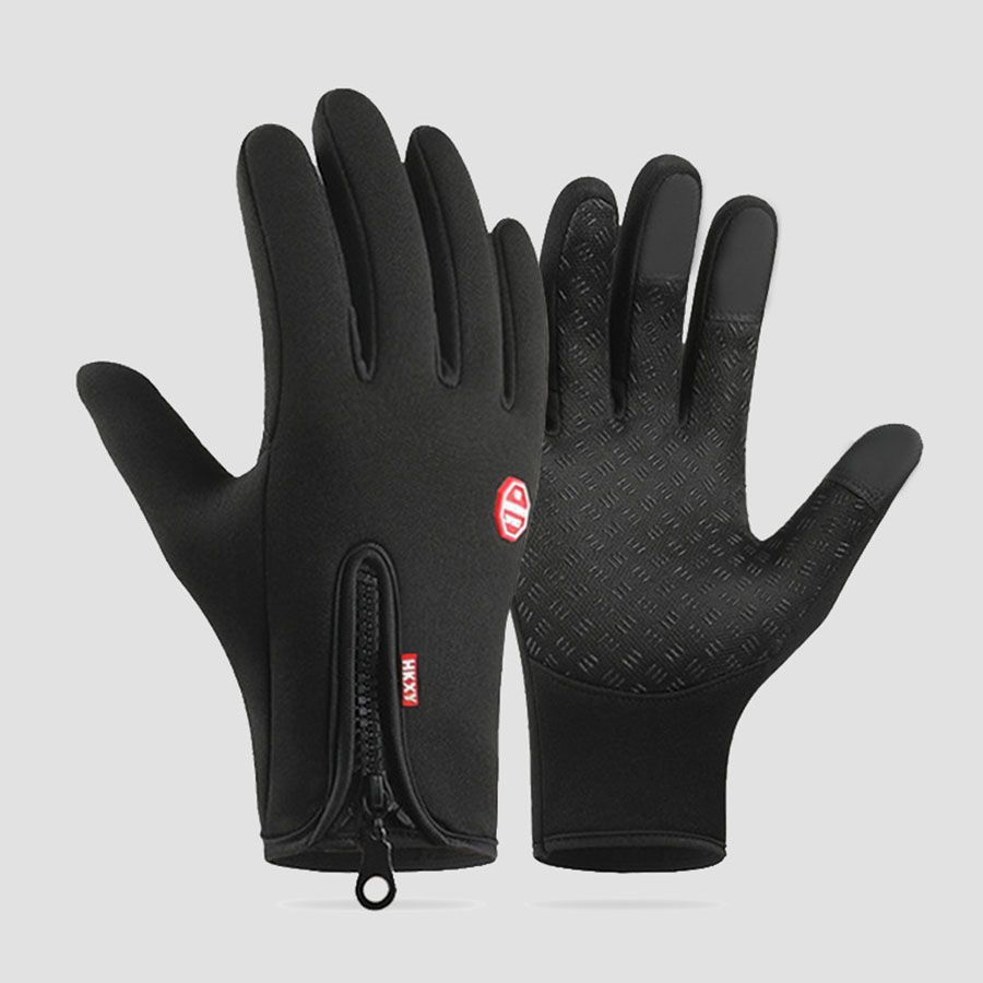 1 Piece of Sports Gloves, Outdoor Cycling, Skiing and Mountaineering Gloves, Autumn and Winter Touch Screen Non-Slip Gloves, Waterproof, Windproof and Warm Gloves: Dark Grey / XL