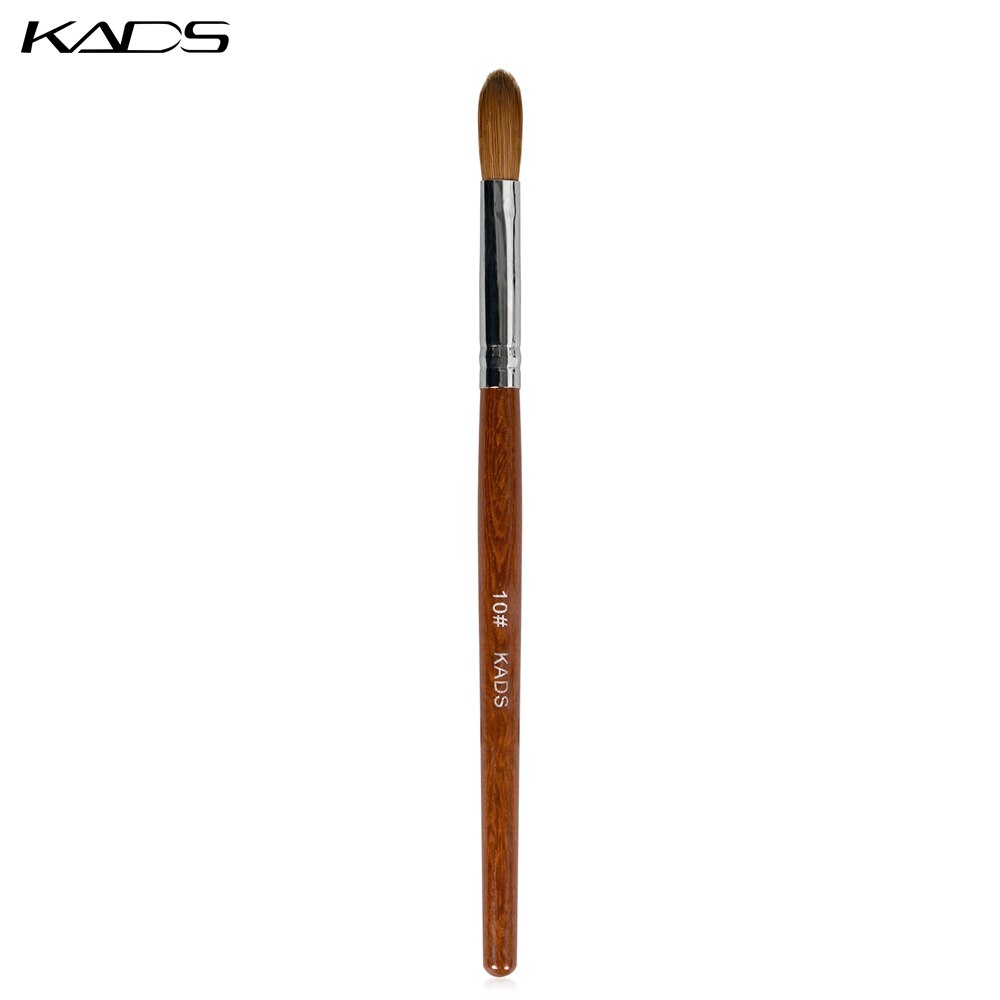 KADS 6# 8# 10# Pincel Kolinsky Acrylic Nail Brush Gel Poly Brush Crimped Head Red Wood Handle Manicure Brush