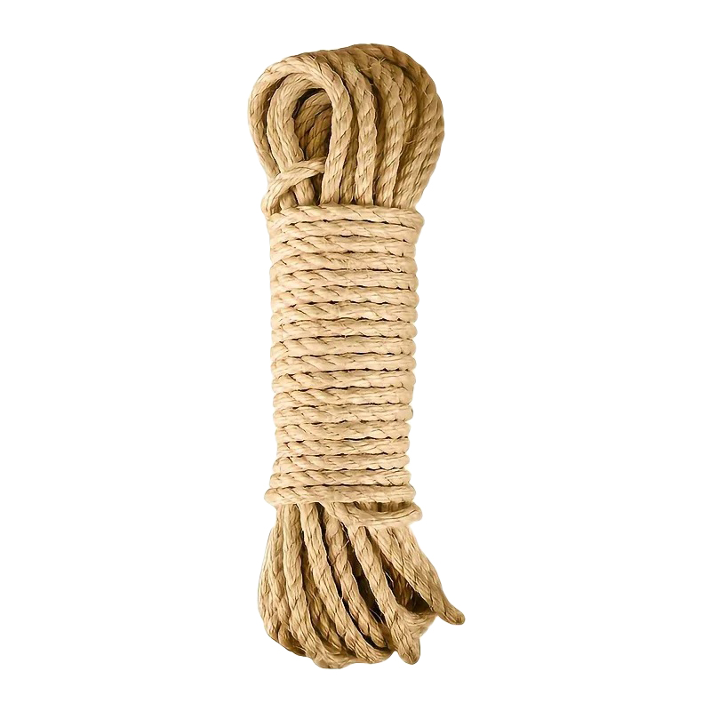 Cat Scratcher Rope DIY Natuurlijk Sisal Touw Speelgoed Katten Poot Klauw Meubelbeschermer Krabpaal Toren Klimrek Bindend touw
