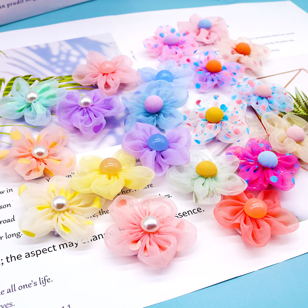 50PS Bloem Kraag Zomer Kant Bloem Voor Honden Huisdieren Strikjes Halsband Accessoires Hond Huisdier Verwijderbare Strikken Stropdas Dierbenodigdheden