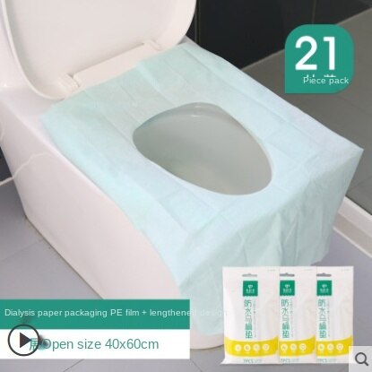 Disposable Toilet Mat Women&#39;s Travel Paste Toilet Portable Maternal Travel Toilet Toilet Seat Cover Cushion Paper: Lavender