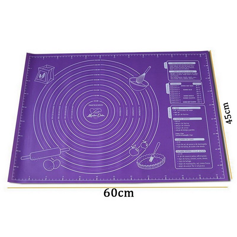 60*40CM Nicht-Stick Silikon Back Matte Pad Backen Blatt Glas Faser Roll Teig Matte Cookie Macaron backen Matte Gebäck Werkzeuge 15