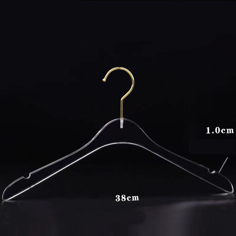 Cintre en Acrylique Transparent pour Vêtements, Accessoire pour Penderie, Pantalon, Manteau, vaccage T1, Crochet localité, pour Adulte et Enfant, 5/10 Pièces: XL / kaki foncé