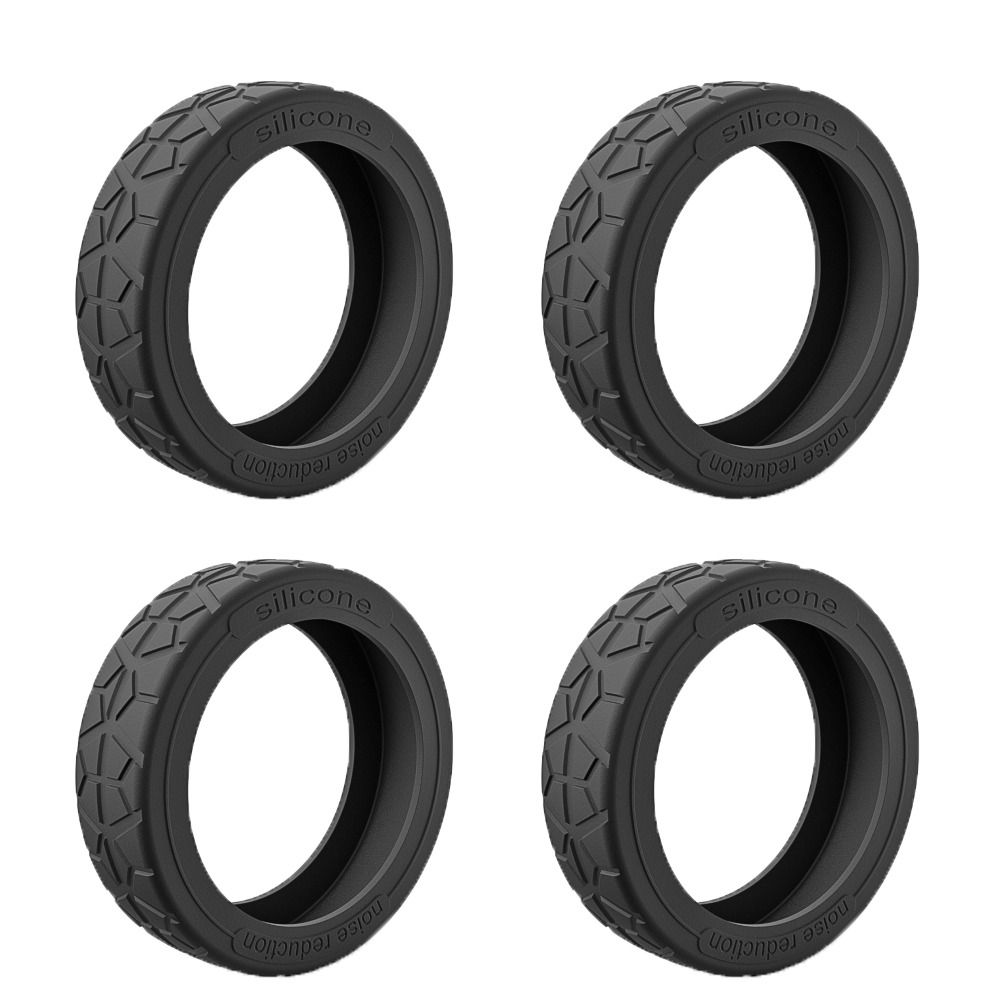 4/8 stücke 5cm Silikon Reisegepäck Caster Schuhe mit Silent Sound Koffer Räder Schutz abdeckung Trolley Box Rollen Abdeckung: Silber