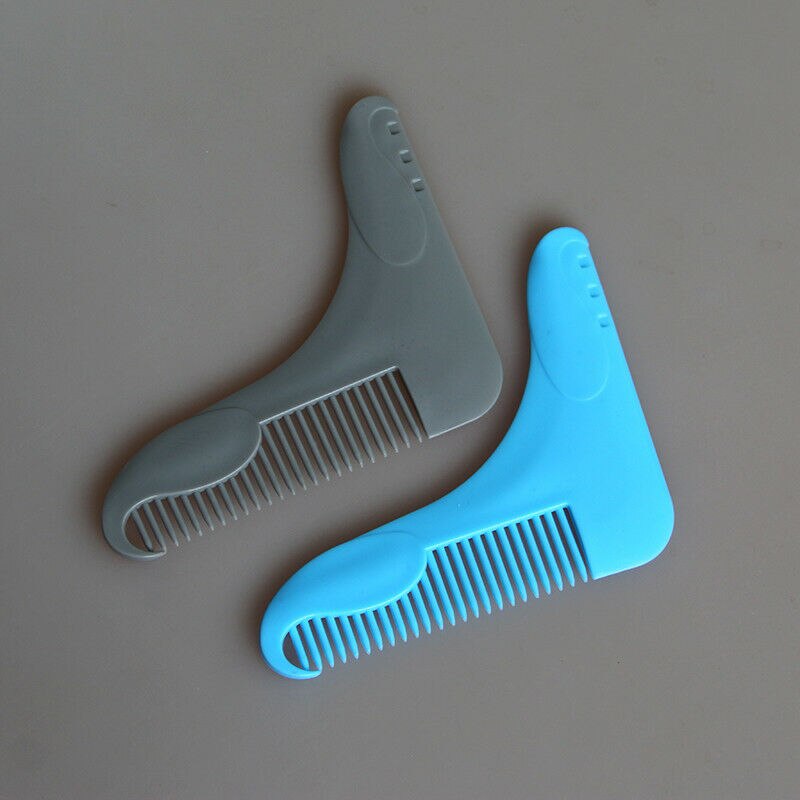 The Beard Bro-Beard Peigne saillant pour hommes, outil pour des lignes parfaites, coupe modèle T,