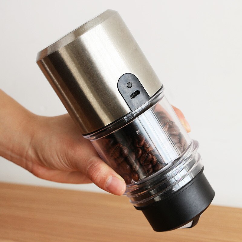 Electric Coffee Grinder Usb Charging Mill Stainless Steel Adjustable Coffee Bean Mill Pepper Grinding Machine Kitchen Gadgets