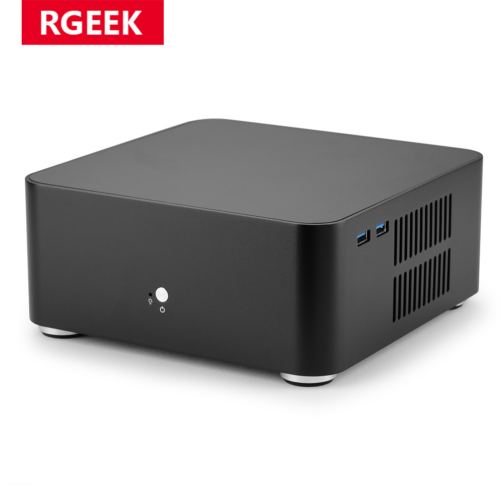 Rgeek  l80 kompakt-pc-gehäbenutzen aus Aluminium mit netzteil für htpc und Mini-itx-pc