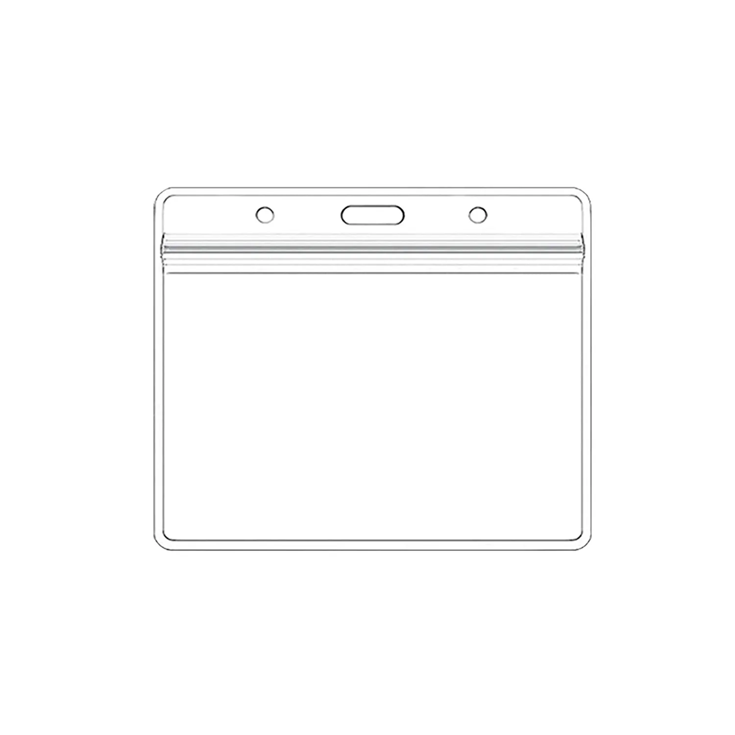 10/1PCS Waterproof Transparent Card Holder Plastic Protector Case Business Bus Bank Credit Card Protector ID Card Badge Holders: Clear