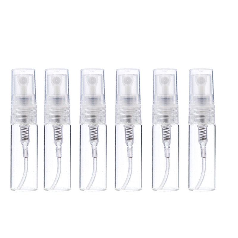 10/20/30/50/100PCS 3ML Mini Perfume Bottle glass Spray Refillable Empty Bottles Cosmetic Containers Portable Perfume Atomizer