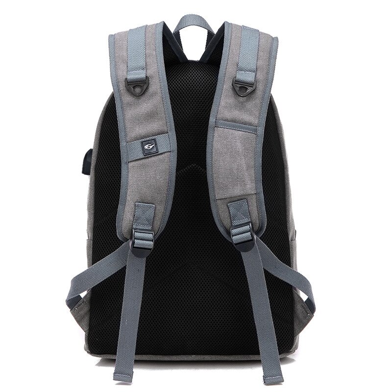 Men Canvas College Student School Backpack Male Bags Teenager Casual Rucksacks Laptop Backpacks Travel Women Mochila escolar