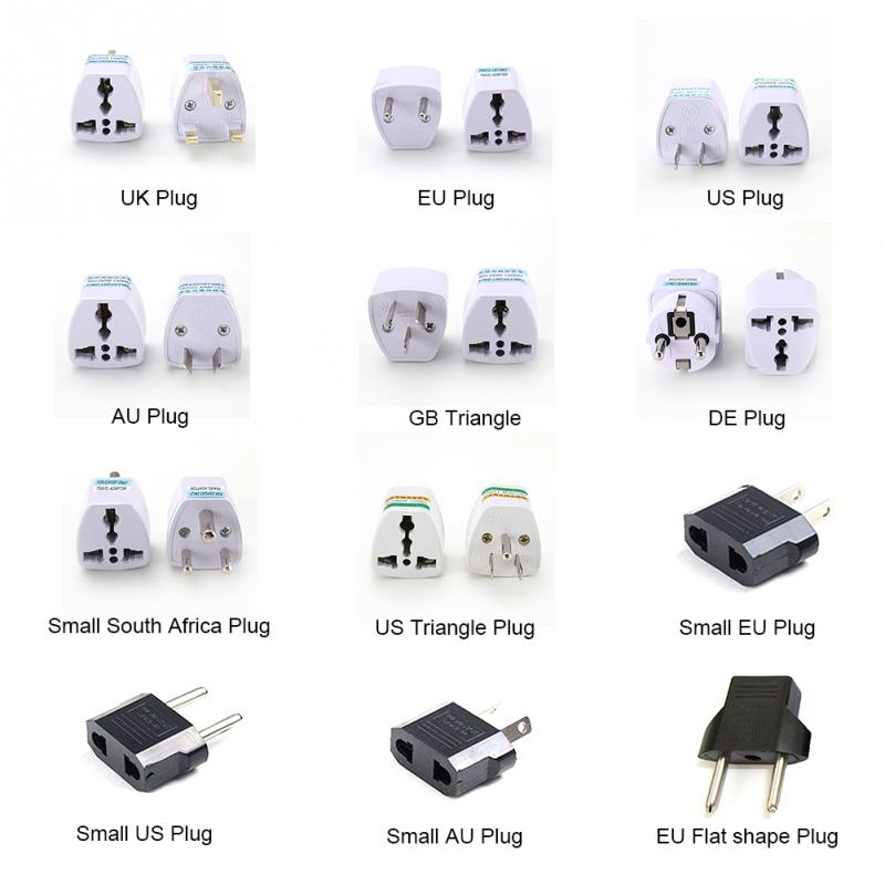 Universal EU UK AU to US USA Power Adapter Travel Plug Converter 2 Flat Pin