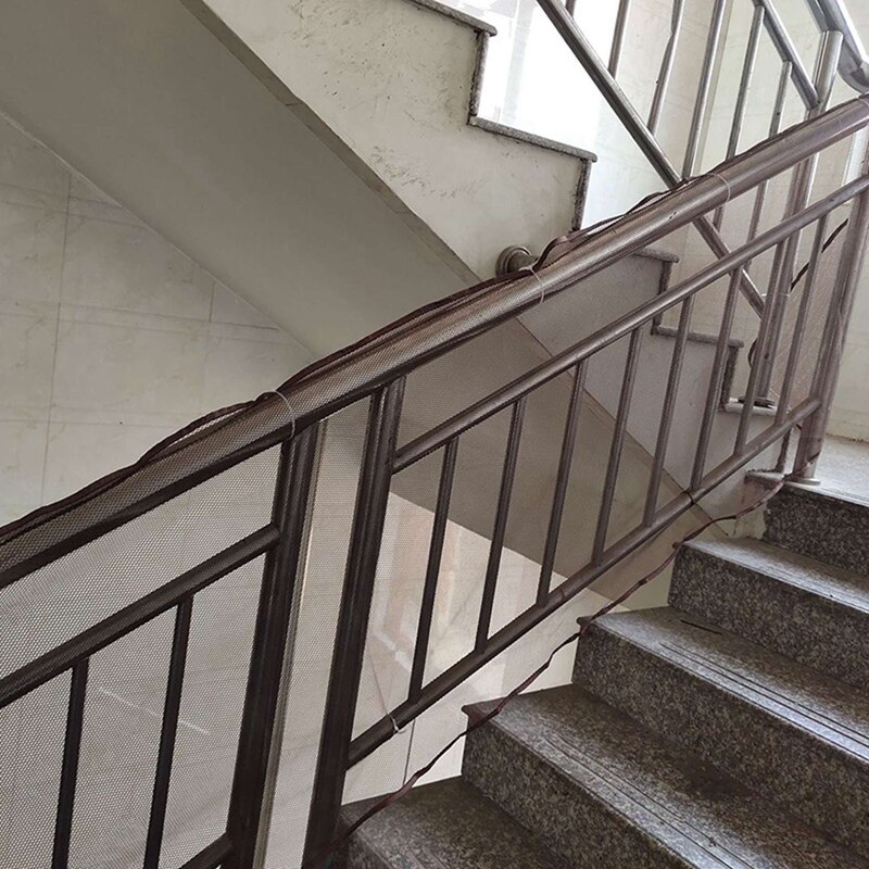 2X Kids Stairs Safety Net Netting Protection Rail Balcony Stair Fence Balcony Baby Fence Stair Net Decoration