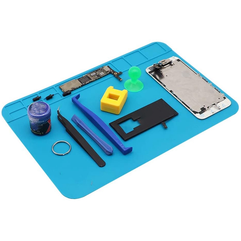 Cuscinetto di lavoro resistente al calore della stuoia di riparazione della saldatura del Silicone dell'isolamento per il cuscinetto di riparazione del saldatore del pwb BGA del telefono cellulare